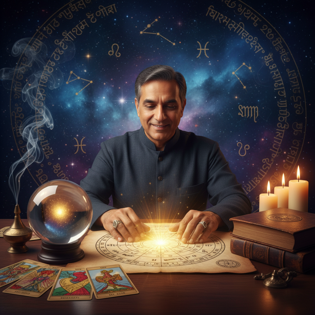 Mystical celestial image symbolizing love and astrology in New York City
