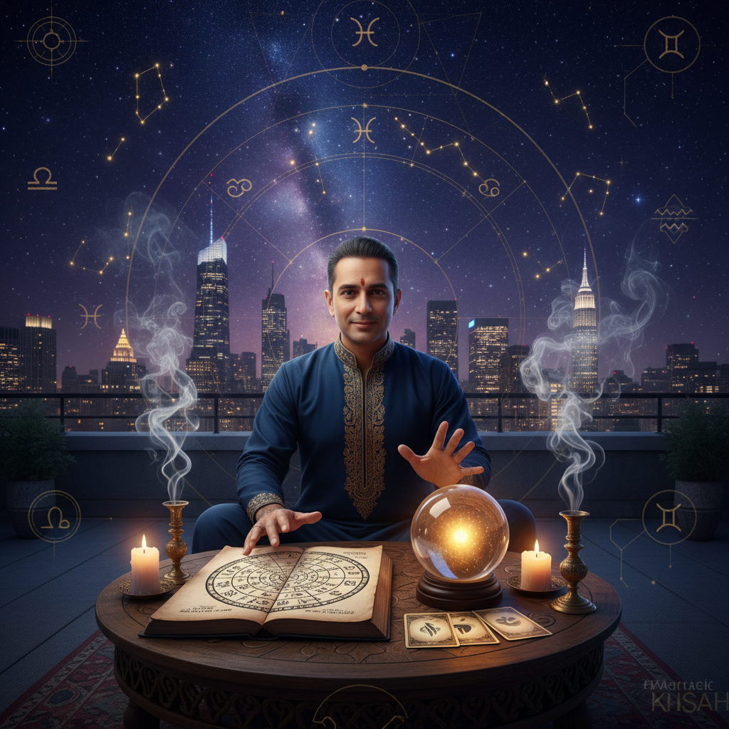 Mystical celestial image representing spiritual energy healing in New York