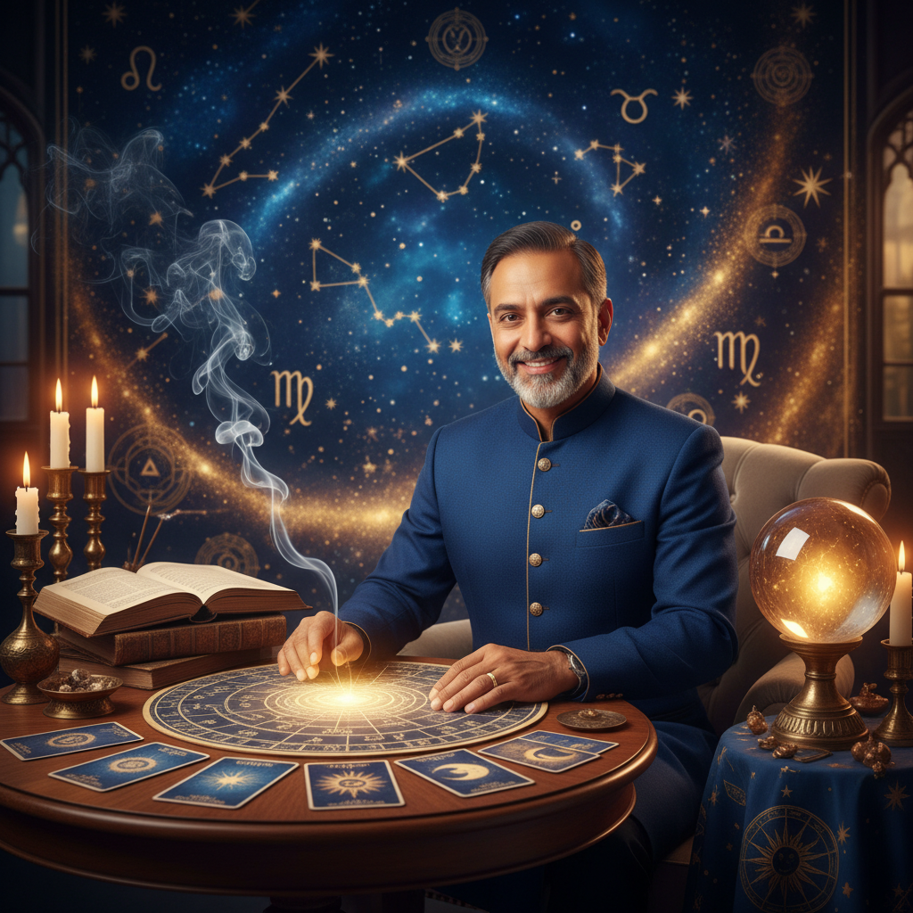 Mystical celestial image representing psychic readings in New York City