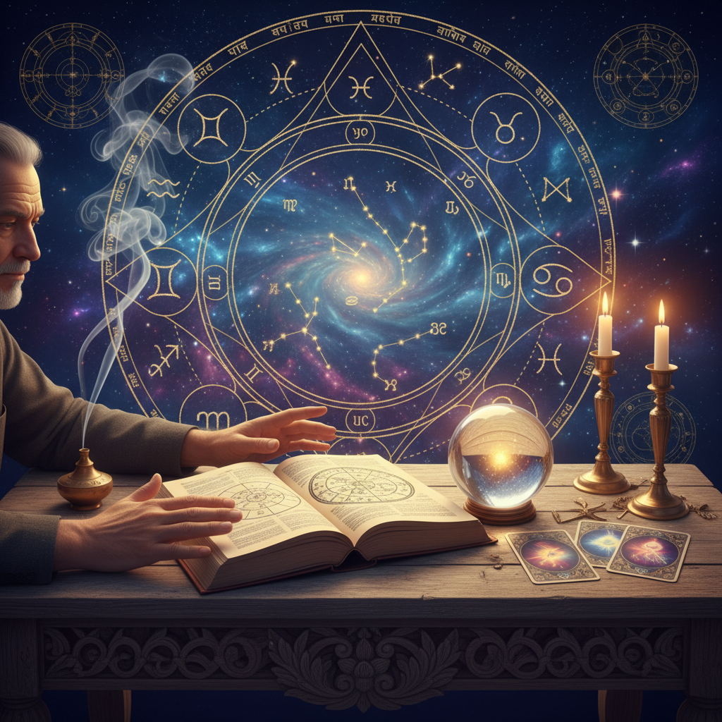 Mystical celestial image symbolizing NYC psychic reading services