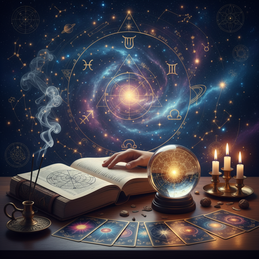 Mystical celestial image representing spiritual healing in New York