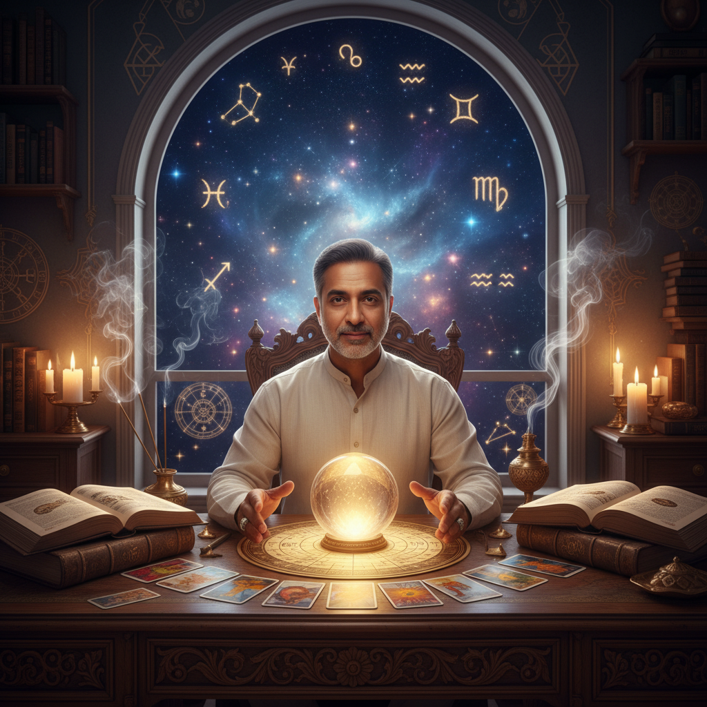 Expert Clairvoyant New York Visions with Master Krish Mystical celestial vision representing clairvoyant reading in New York