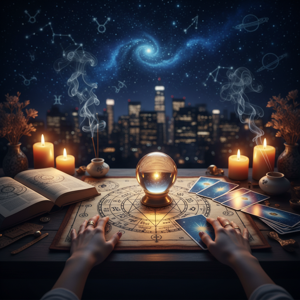Expert Psychic Medium New York | Connect Spiritually Today Mystical celestial image representing psychic medium guidance in New York City