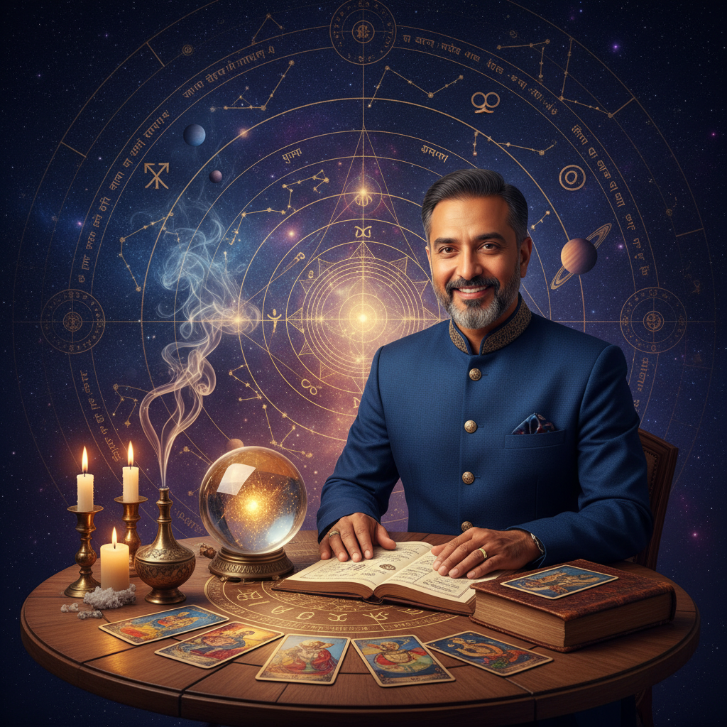 Mystical celestial image representing spiritual reading in New York City