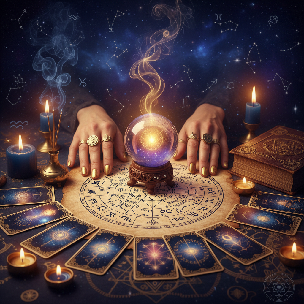 Connect with a Trusted Spiritual Reader New York Offers Mystical celestial image representing spiritual reading in New York City