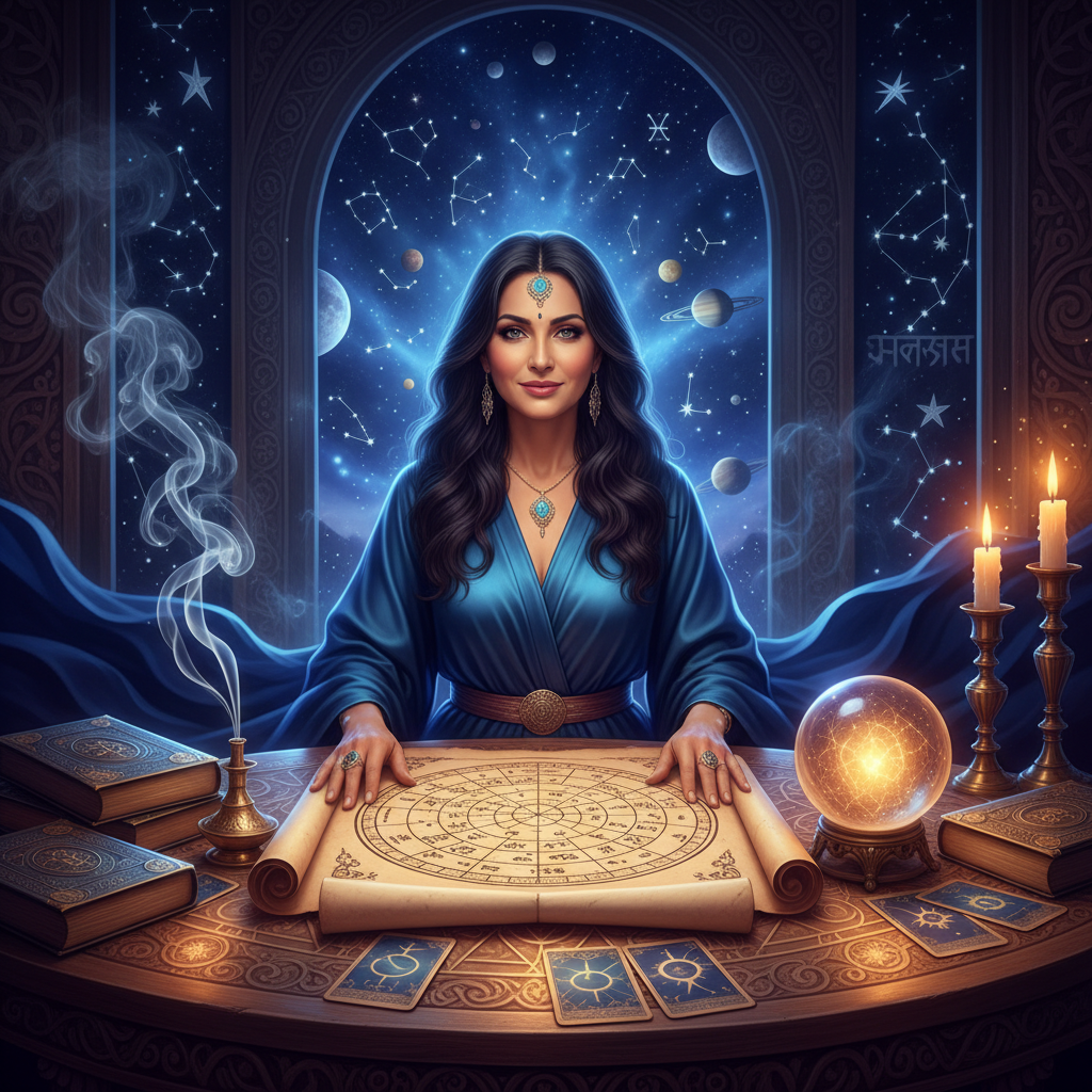 Trusted Astrologer in Bronx New York for Accurate Guidance Mystical celestial image symbolizing spiritual guidance in New York City
