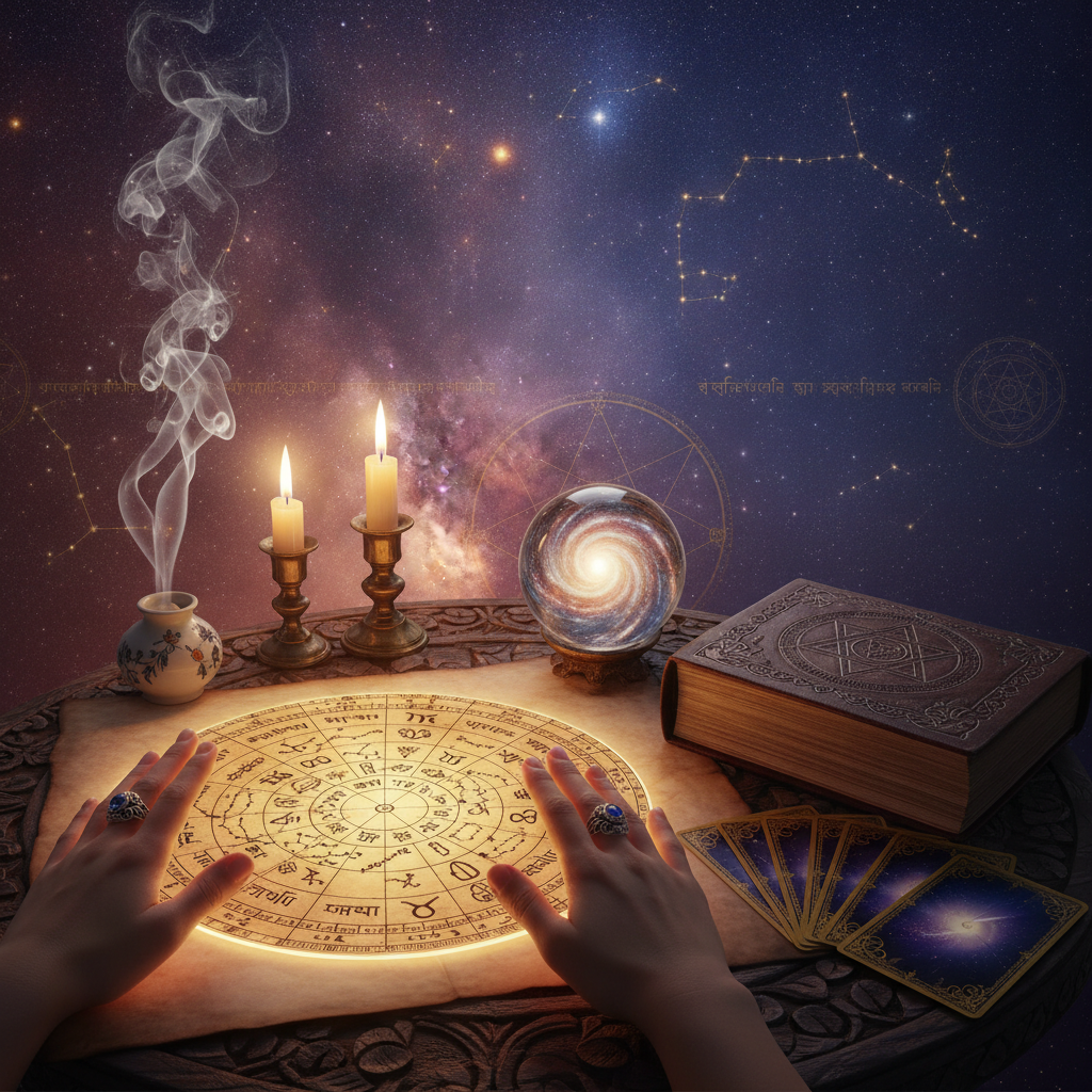 Birth Chart Reading New York: Unlock Your Life Path with Astrology Mystical celestial birth chart astrology reading in New York city environment
