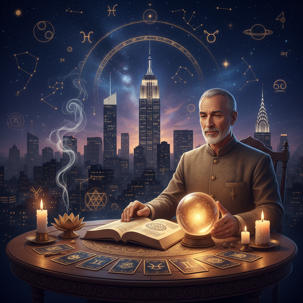 Effective Negative Energy Removal in New York with Master Krish Mystical celestial light representing spiritual energy balance in New York