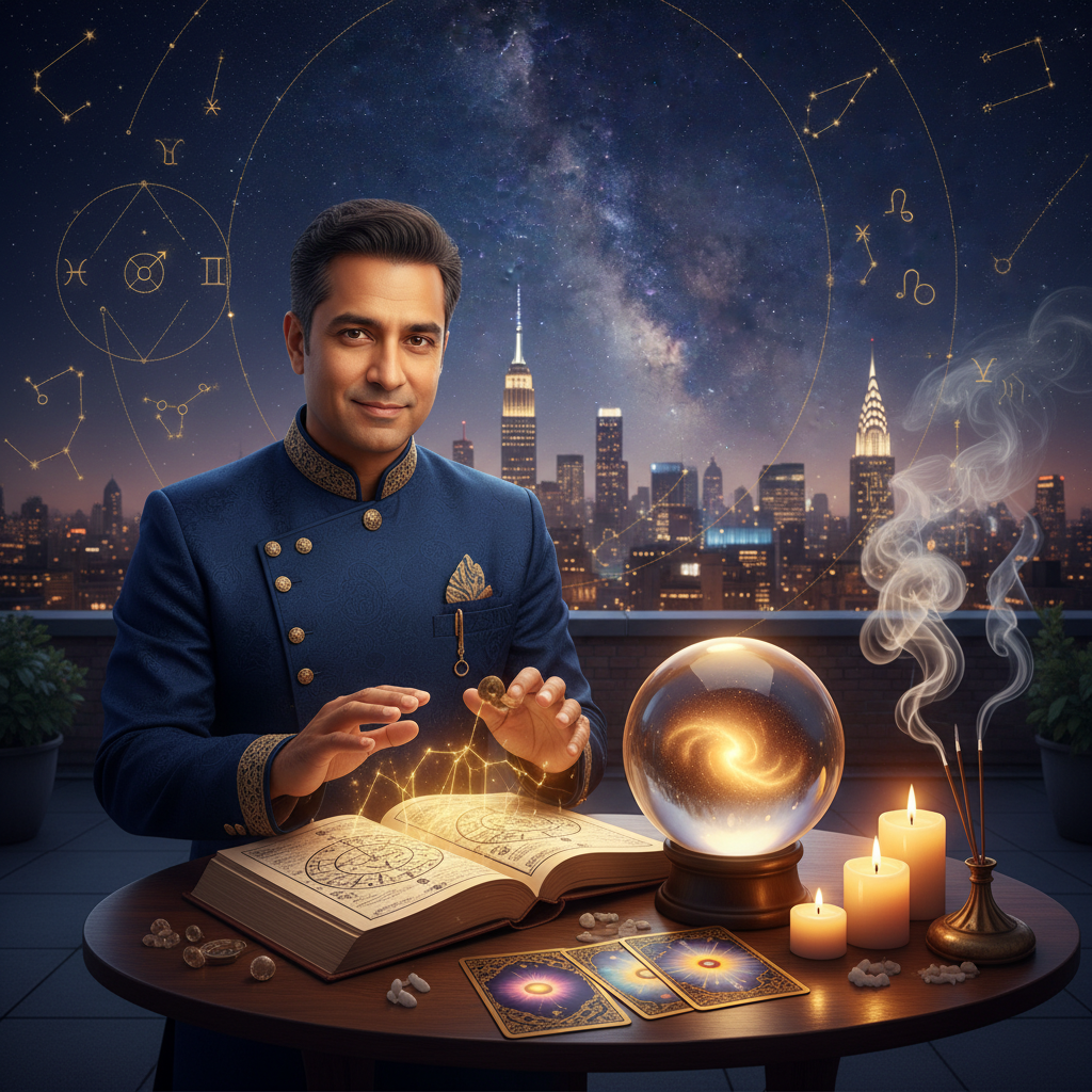 Effective Negative Energy Removal in New York with Master Krish Mystical celestial energy aura representing spiritual healing in New York