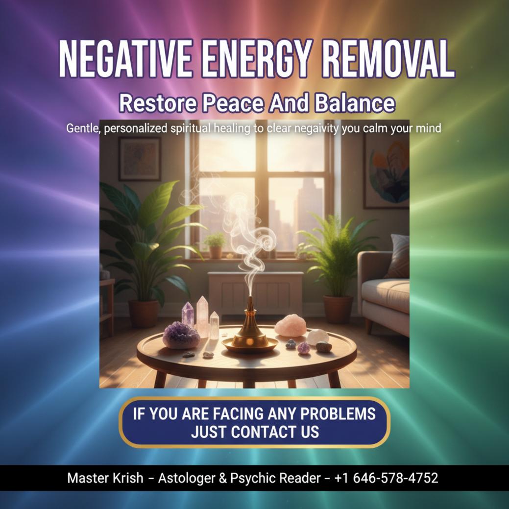How Negative Energy Removal Helps You in Upper West Side, NY Negative energy removal spiritual setup with crystals and incense on Upper West Side