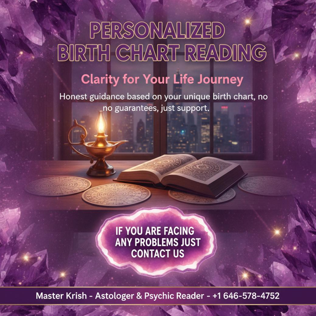 How Birth Chart Reading in New York Can Guide Your Path birth chart reading materials on wooden table in New York room