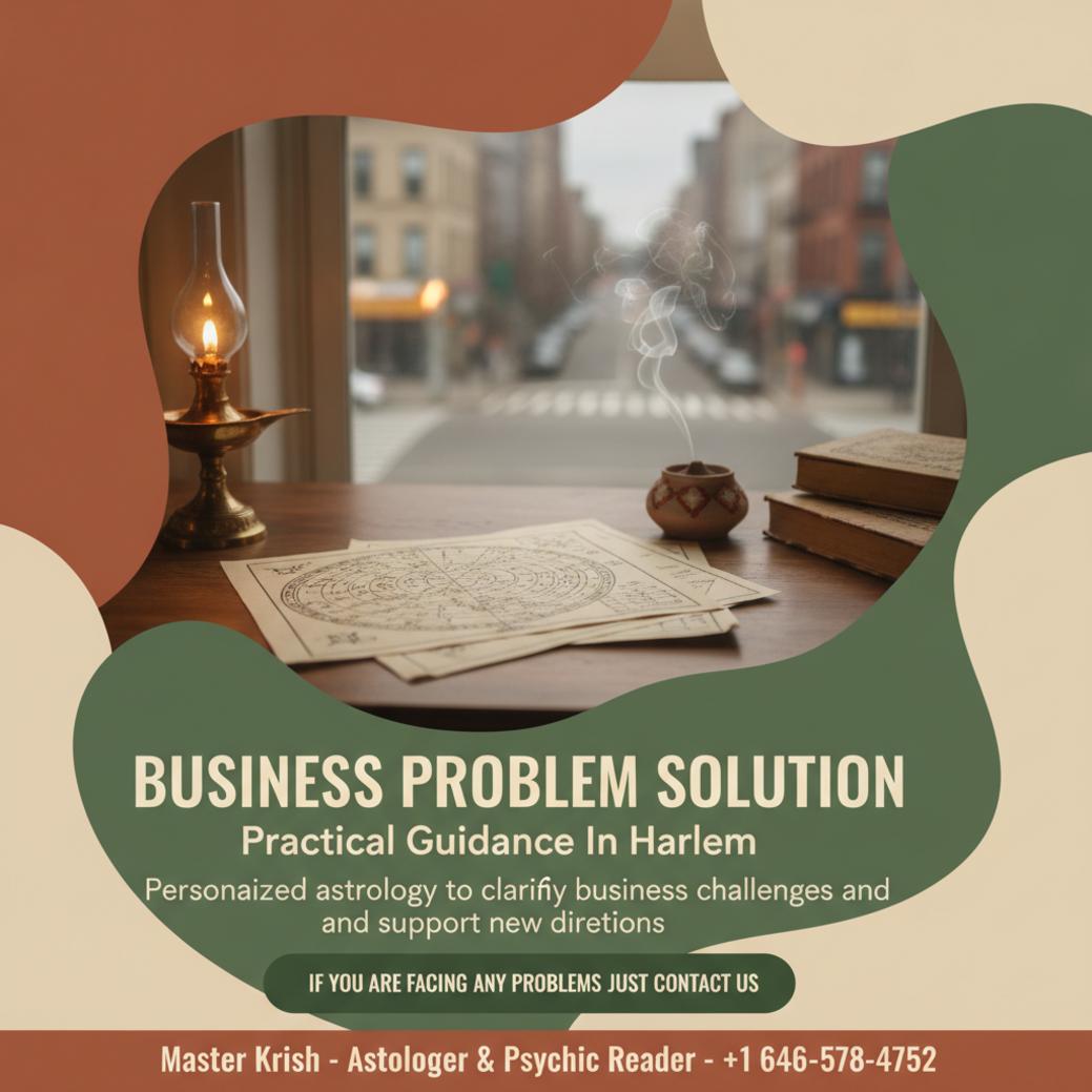 Finding Business Problem Solution in Harlem, NY Vedic astrology charts on wooden desk in Harlem, NY spiritual setting