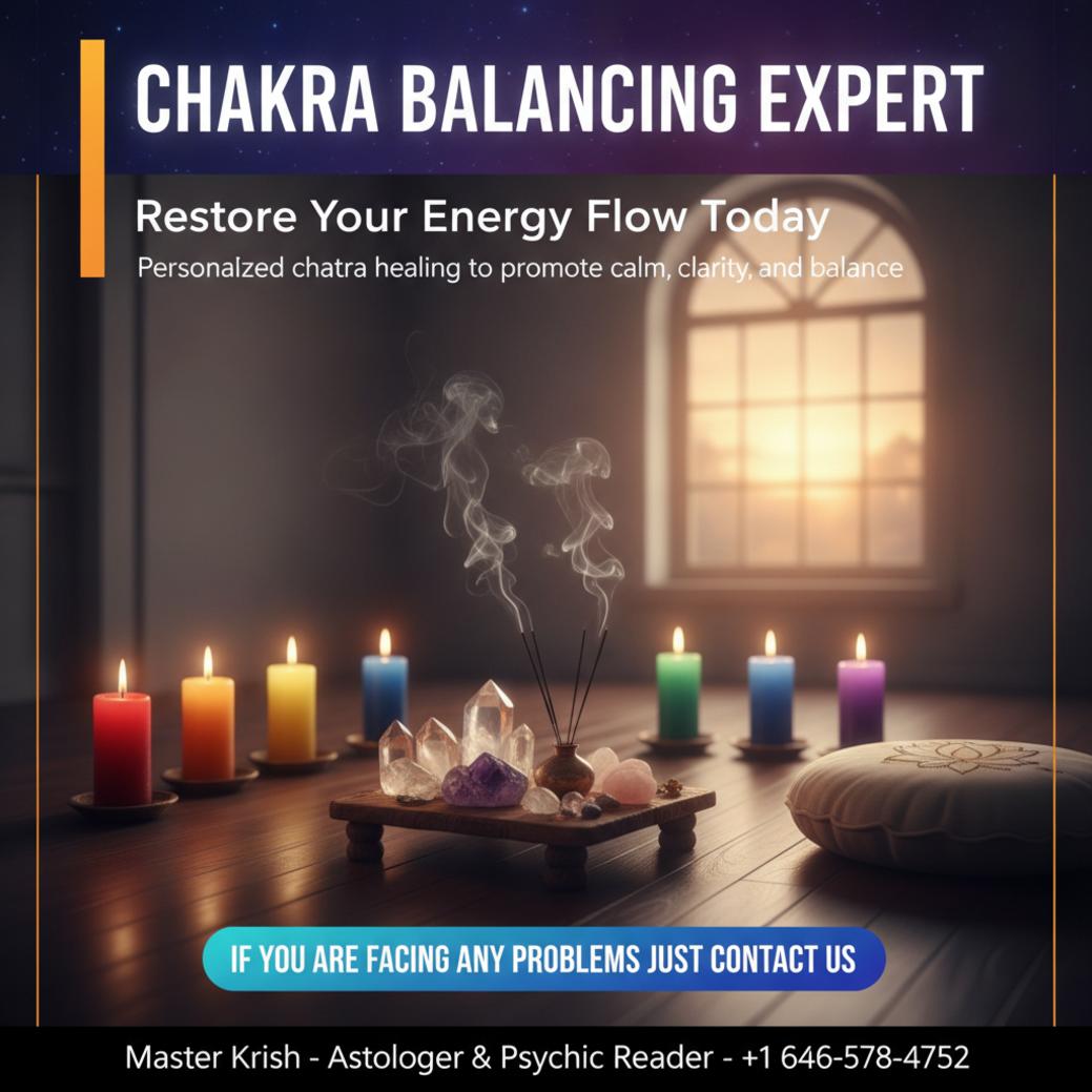Softly lit spiritual room with chakra balancing candles in New Rochelle