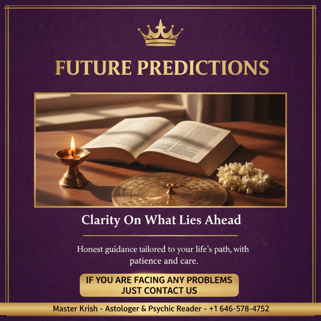 Future predictions with Vedic astrology chart in Long Island, NY