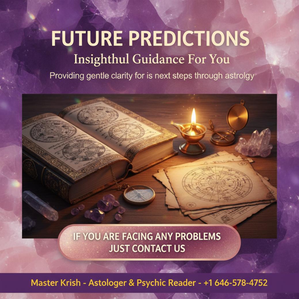Future predictions with Vedic astrology charts in New York setting