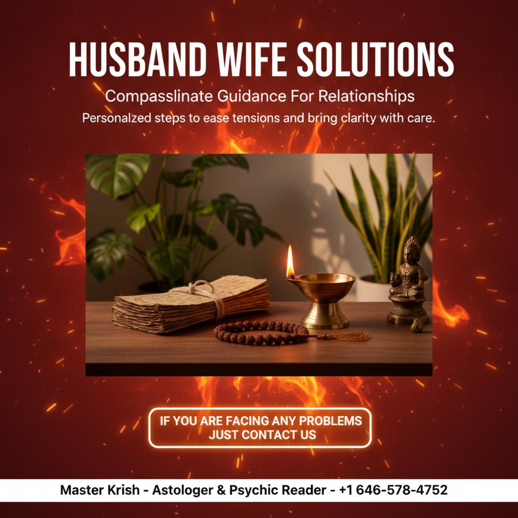 How a Husband Wife Problem Solution in New York Can Help You Heal Traditional Vedic astrology tools for husband wife problem solution in New York NYC
