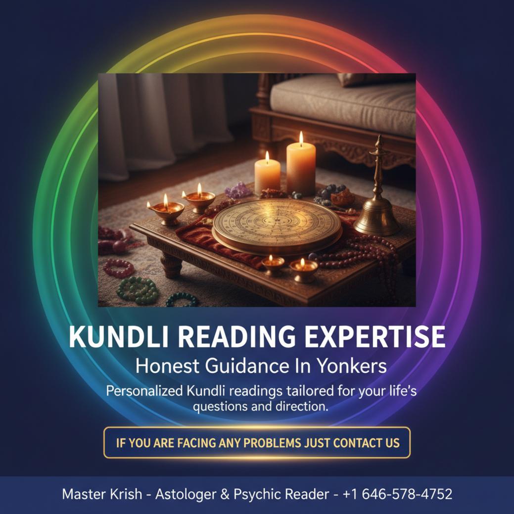 How Kundli Reading in Yonkers Can Provide Life Clarity Kundli reading chart on wooden table with candles in Yonkers, NY