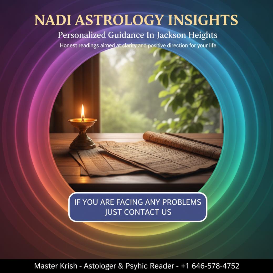 How Nadi Astrology Can Guide You in Jackson Heights, NY Nadi astrology palm leaf manuscripts on wooden desk in Jackson Heights