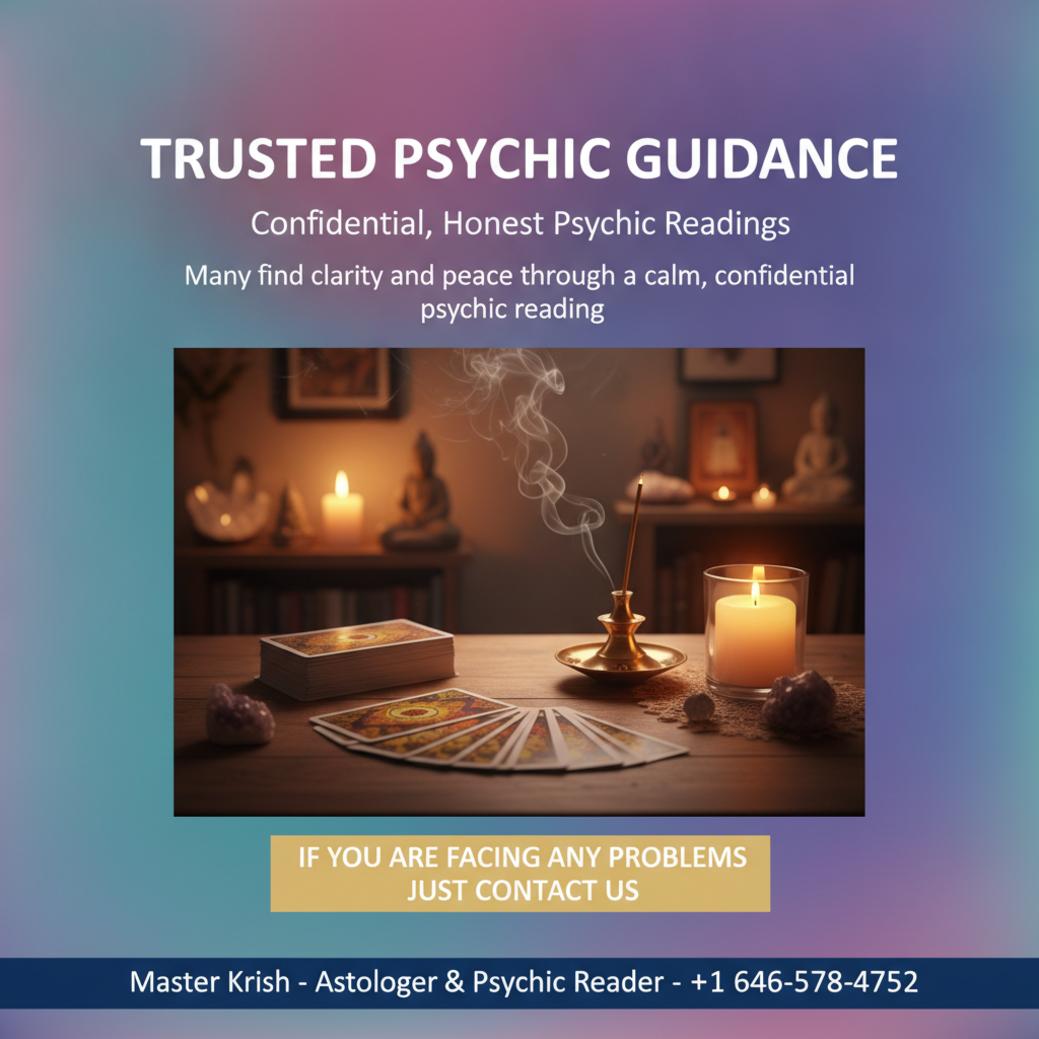 Trusted Psychic in Harlem — Honest Guidance for You psychic reading setup with cards and incense in Harlem, NY