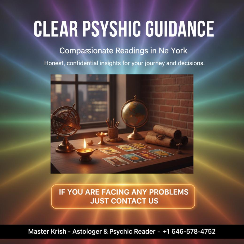 Psychic tools and warm desk setting for psychic in New York session