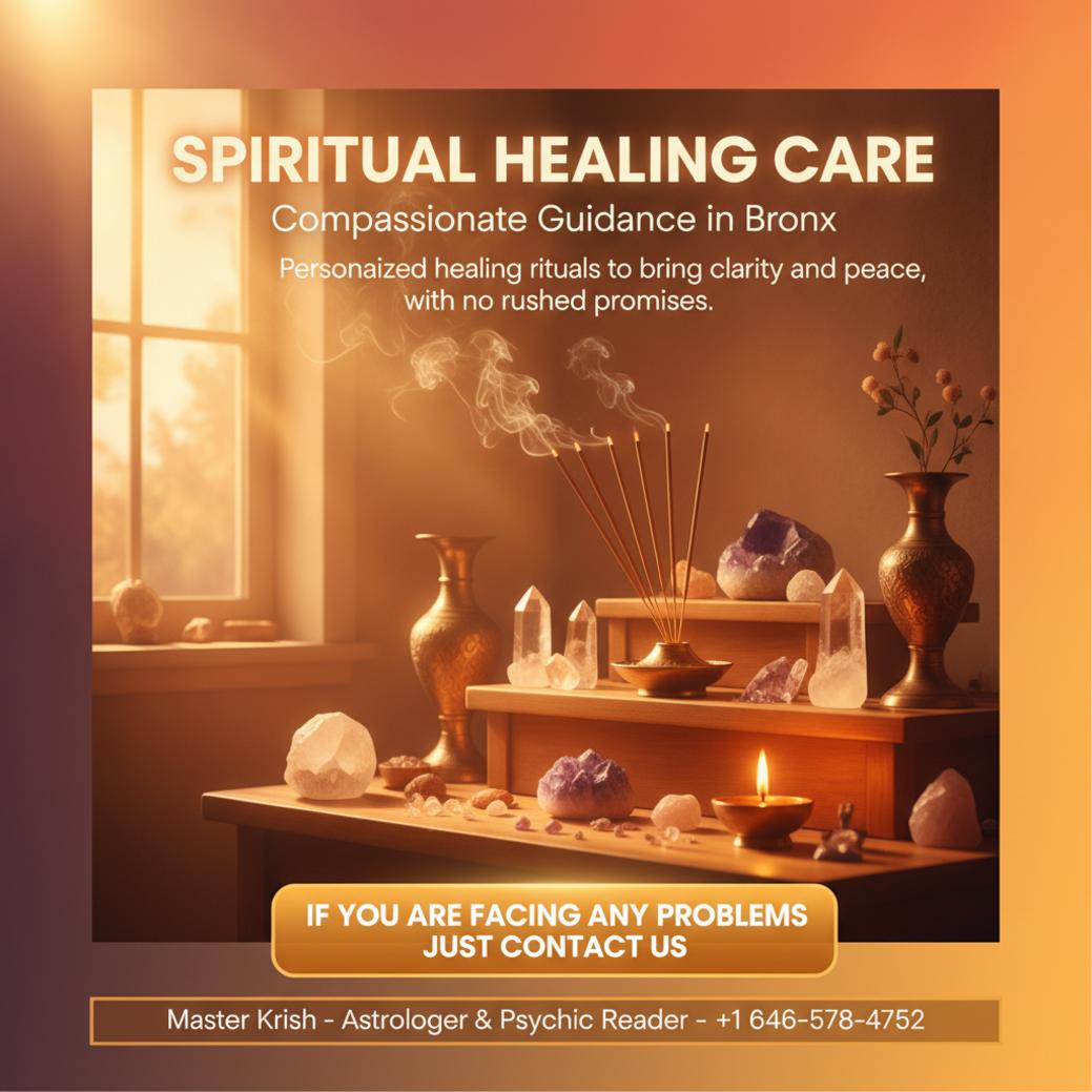Finding a Spiritual Healer in Bronx, NY: What to Expect Spiritual healer altar with incense and crystals in Bronx, NY