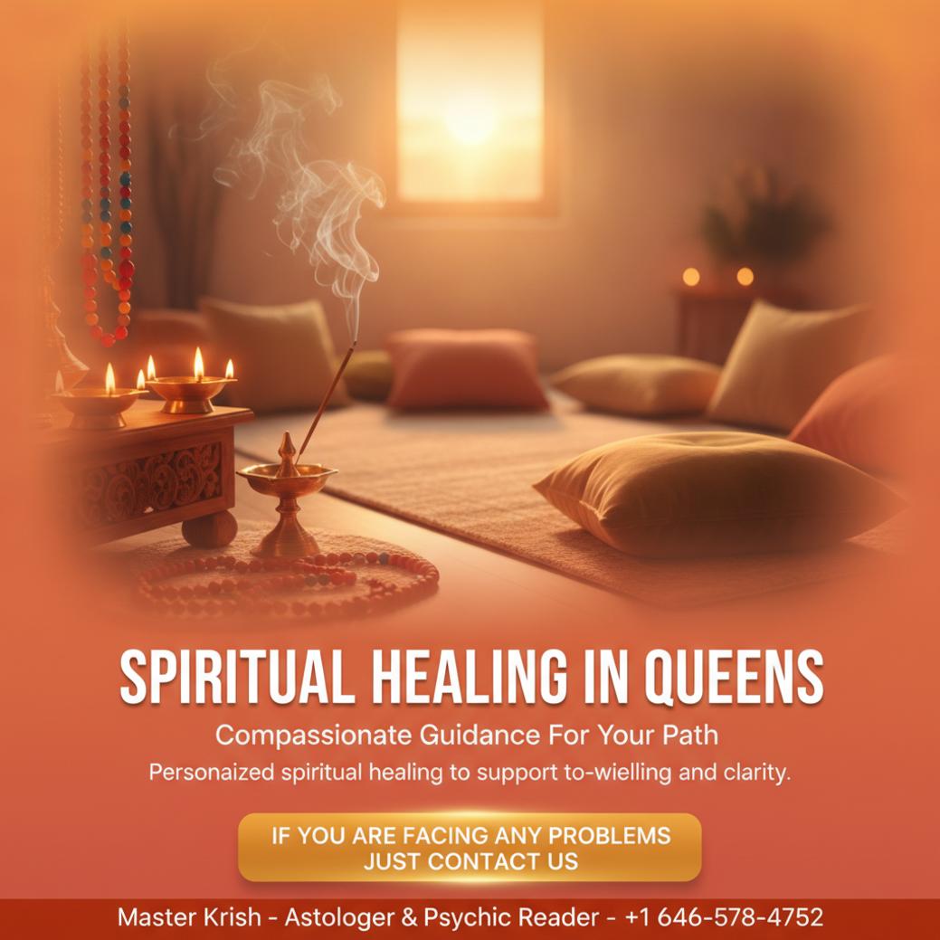 How a Spiritual Healer in Queens Can Bring Calm and Clarity Spiritual healer space with calming altar and incense in Queens