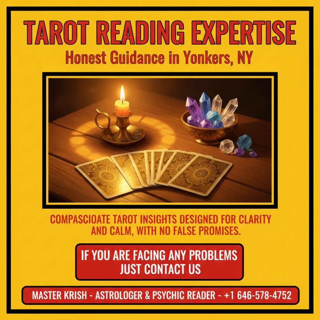 How Tarot Reading Helps Guide You in Yonkers, NY tarot reading spread with candle and crystals in Yonkers setting