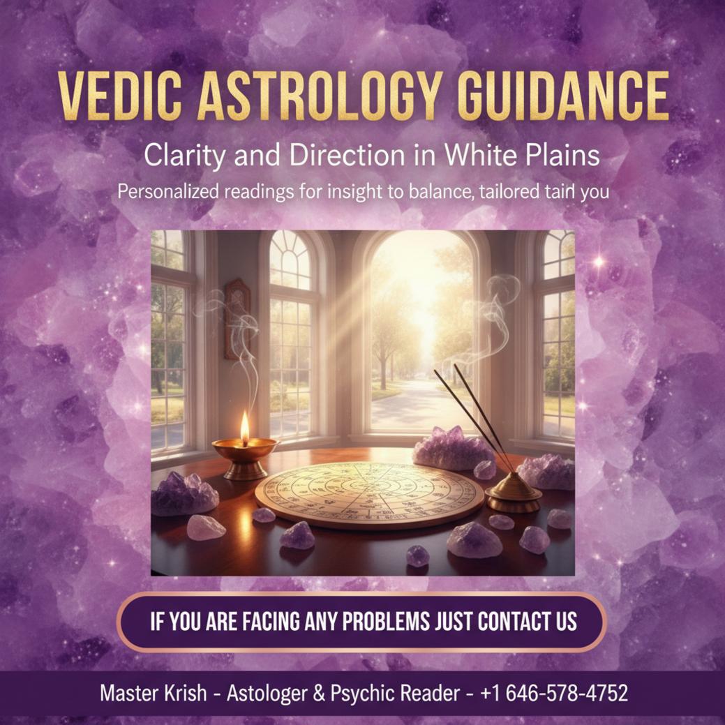 Vedic astrology birth chart and traditional tools in White Plains setting
