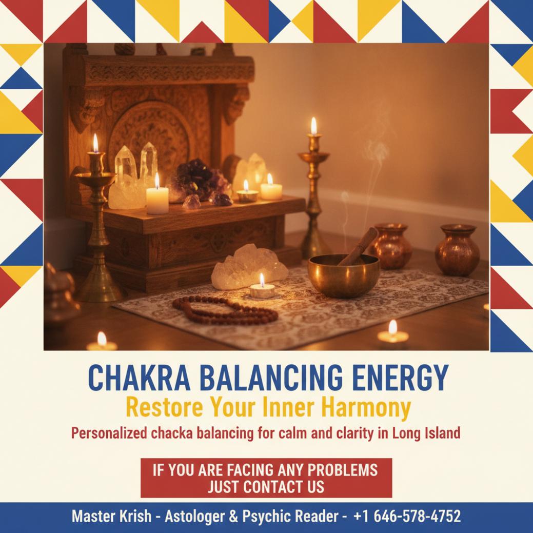 How Chakra Balancing Helps Wellness in Long Island, NY Calm chakra balancing session setup with crystals in Long Island, NY