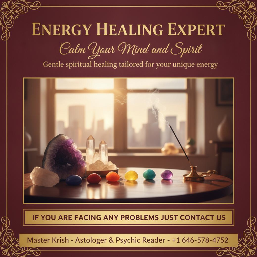 How Energy Healing in New York Can Bring Balance to Your Life Energy healing setup with crystals and incense in New York calm room