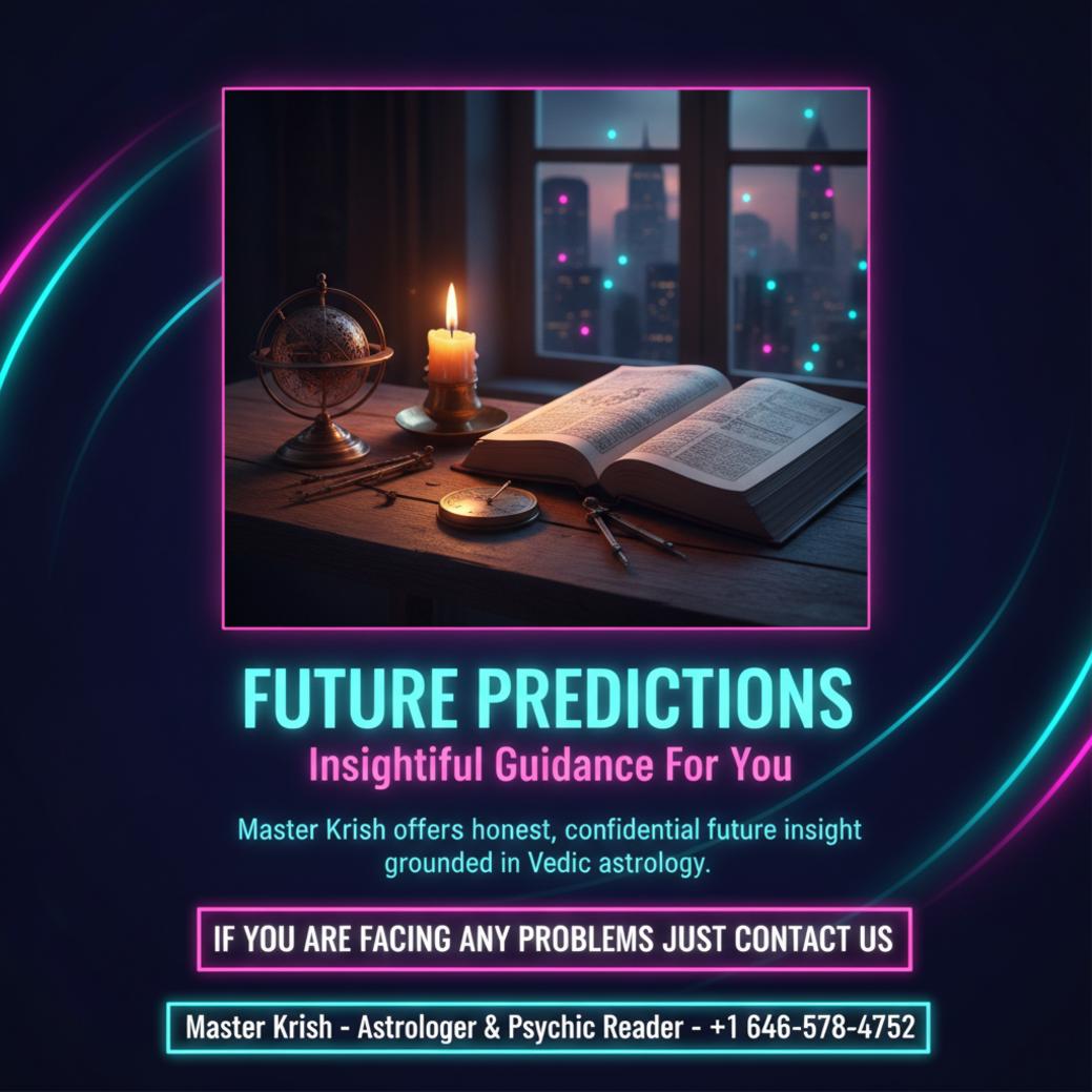 How Future Predictions in New York Can Guide Your Next Steps Vedic astrology tools and ancient book with New York city view