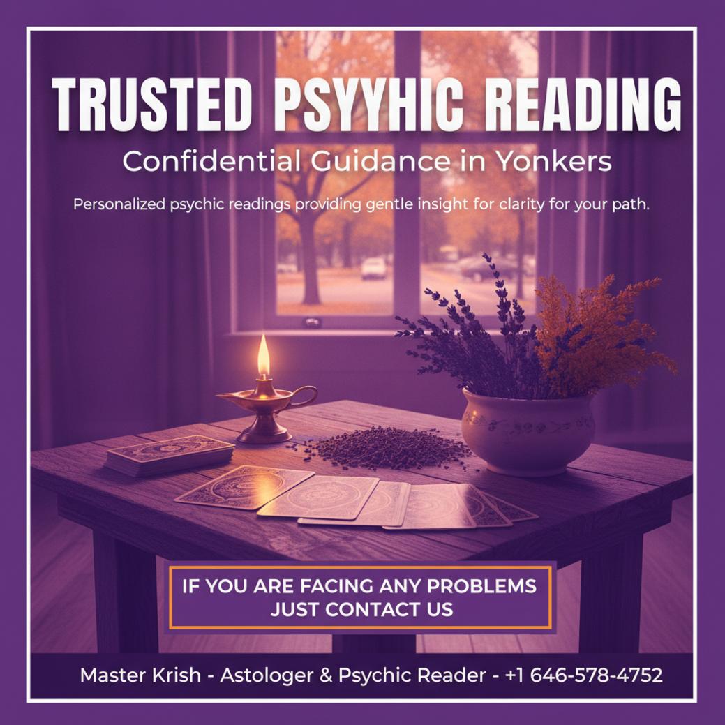 How a Psychic in Yonkers Can Help You Find Clarity psychic reading setup with tarot cards and lamp in Yonkers, NY office