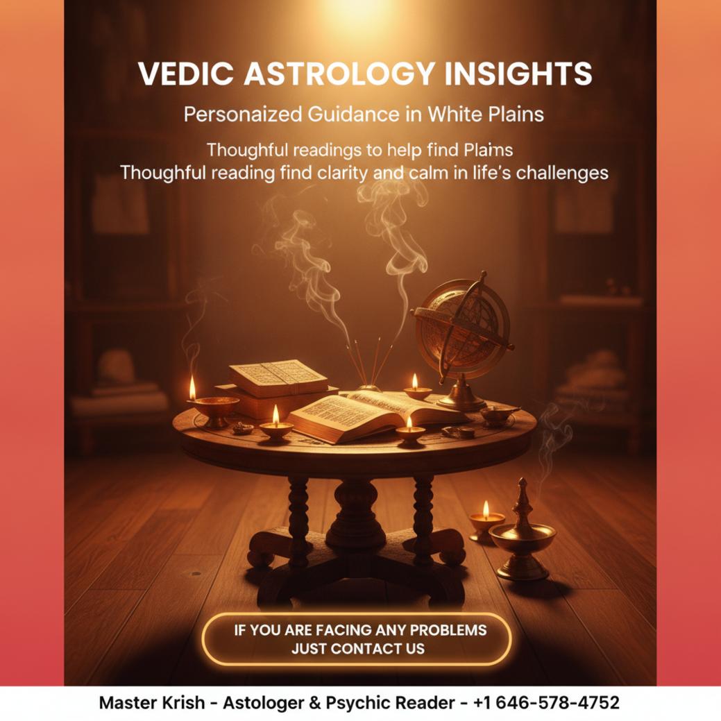 How Vedic Astrology in White Plains Guides Life’s Big Choices Vedic astrology tools and sacred space for White Plains reading